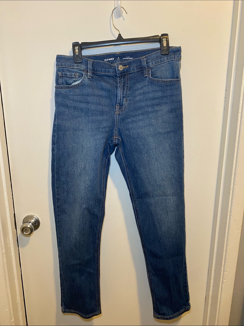 Old Navy Medium Blue Slim Straight Jeans